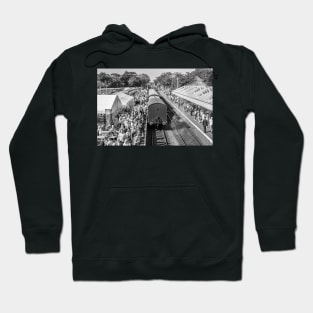 A packed Sheringham Railway station in Norfolk Hoodie